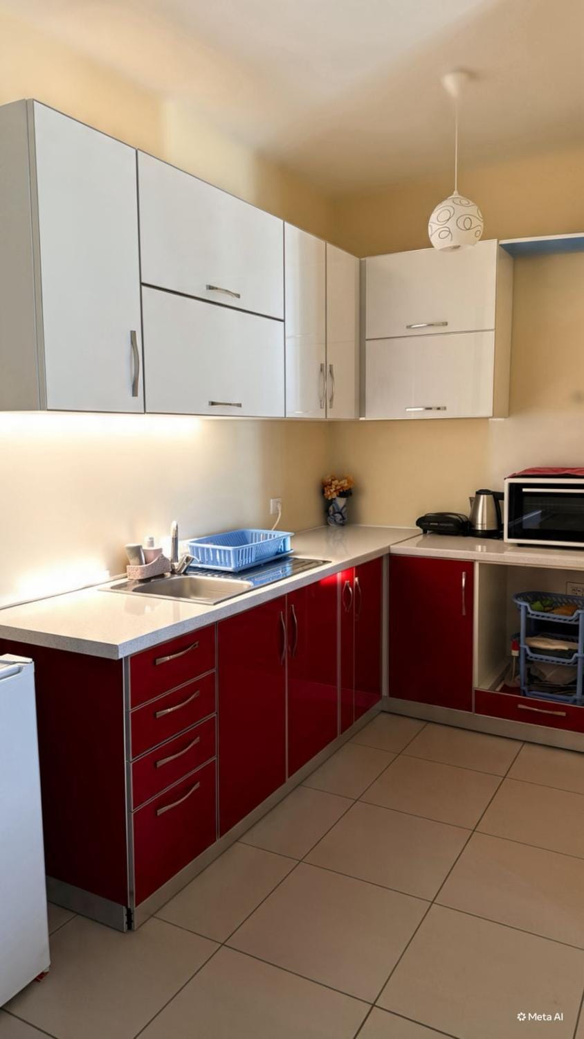 Kitchen or kitchenette, minibar, oven
