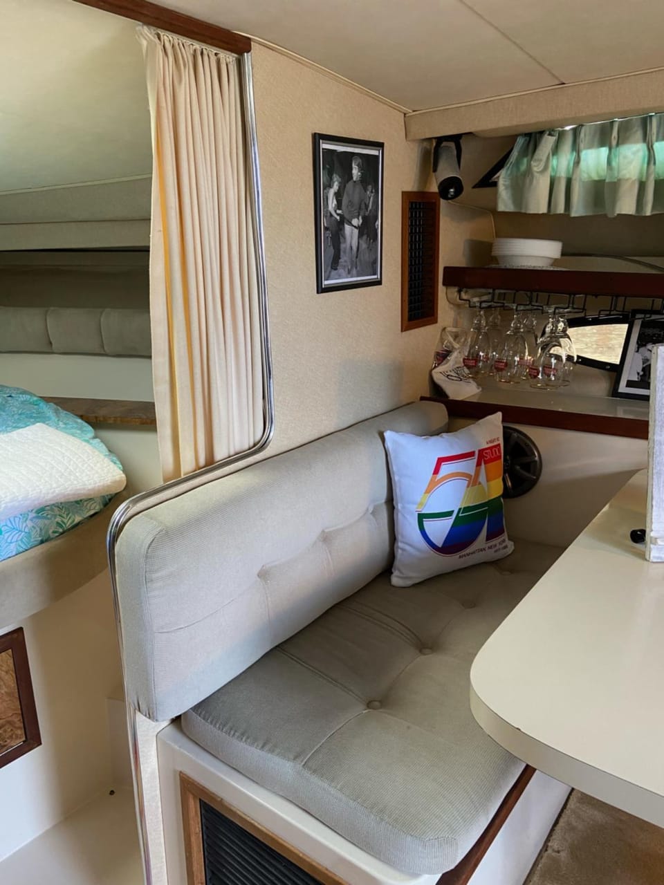 Studio 54 Themed Boat St. Tropez Docked boat in Providence