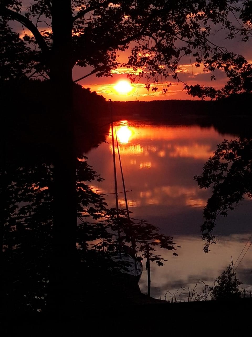 Lake view, Sunset