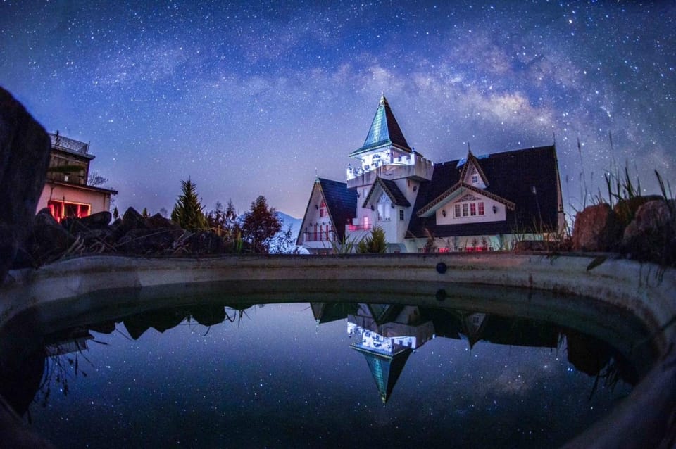 Property building, Night, Natural landscape, Landmark view