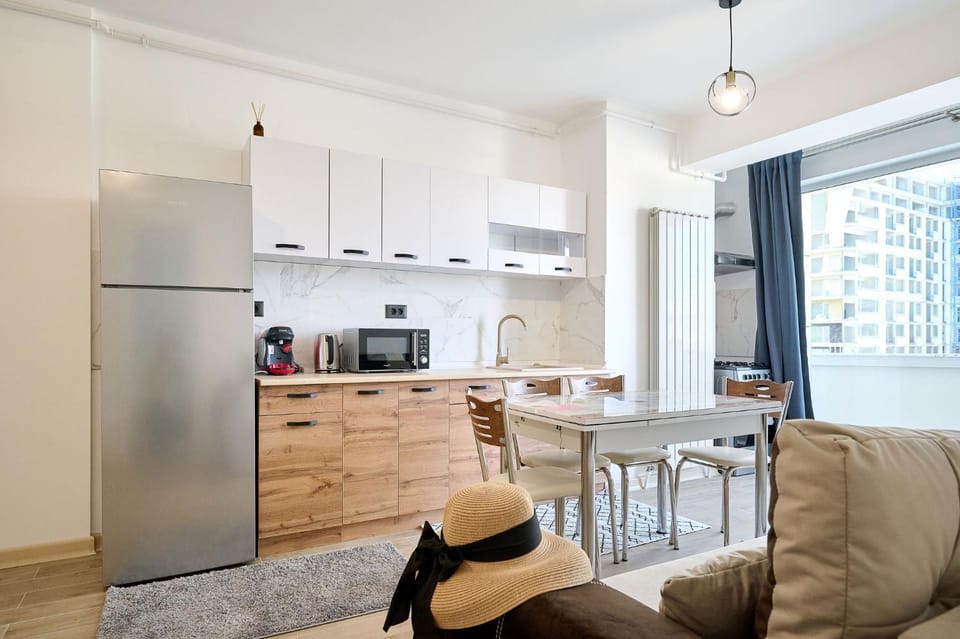 Coffee/tea facilities, Kitchen or kitchenette, Living room, Dining area, minibar, pet friendly, stove