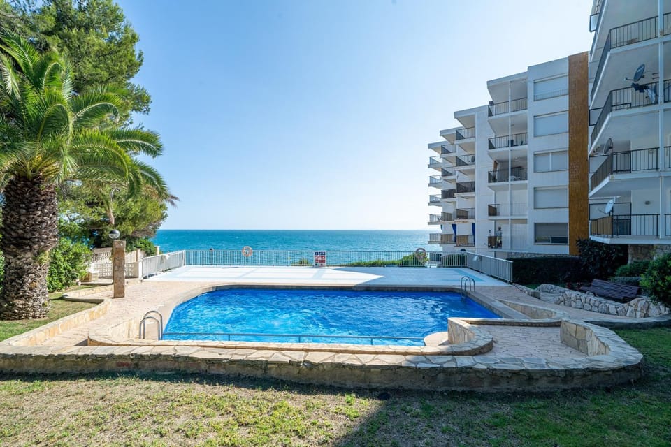 Property building, Living room, Swimming pool