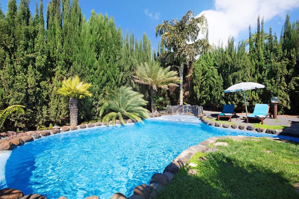 Property building, Living room, Swimming pool