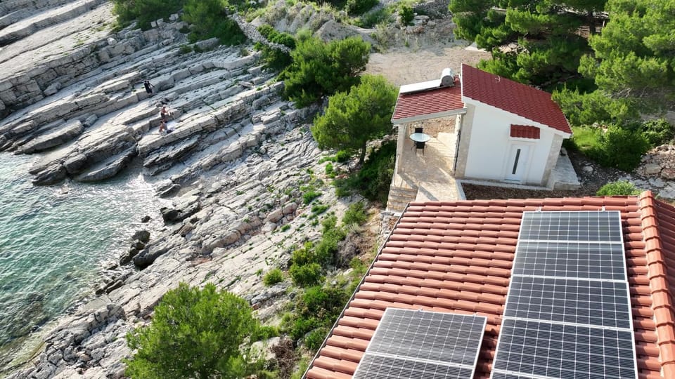 Property building, Natural landscape, Bird's eye view, Beach