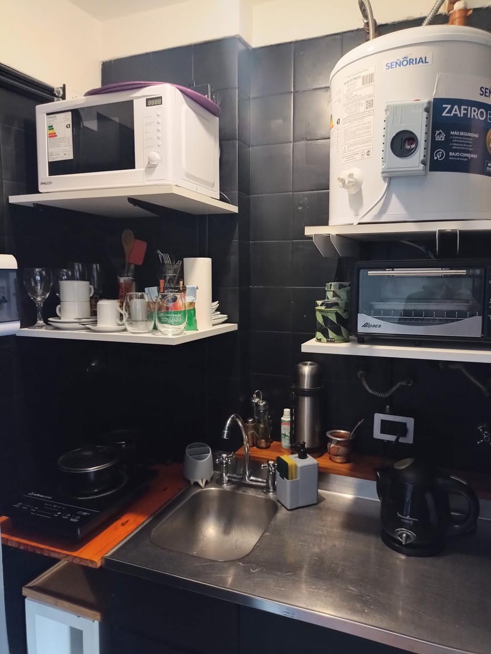 microwave, oven, kitchen