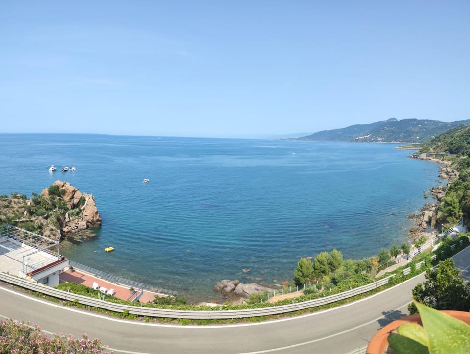 Natural landscape, Beach, Mountain view, Sea view