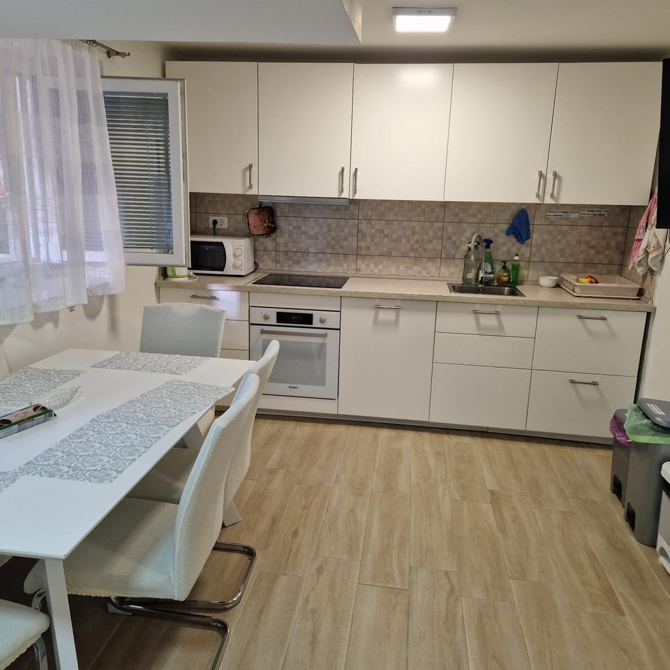 Kitchen or kitchenette, Dining area, dishwasher, oven, stove