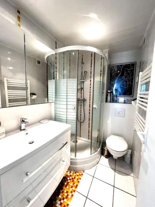Super t 3, vue mer piscine clim Apartment in Le Barcarès