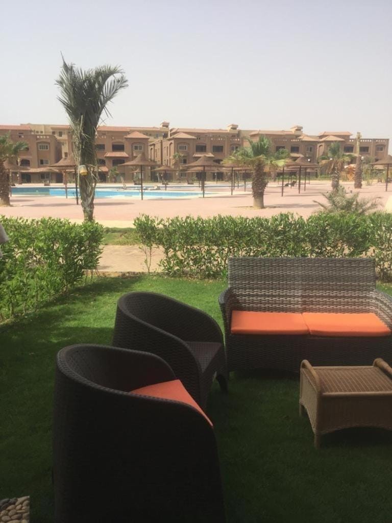 Patio, Day, Garden, Seating area, Garden view, Pool view, Swimming pool, sunbed