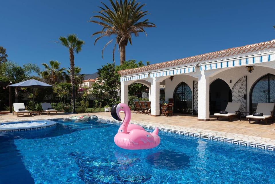 Patio, Spring, Day, Garden, Garden view, Pool view, Swimming pool, sunbed