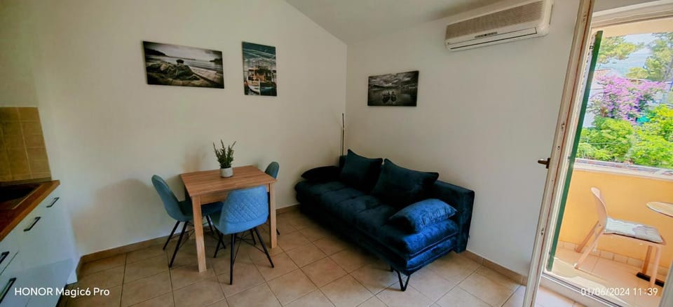 Living room, Seating area, Dining area, air conditioner