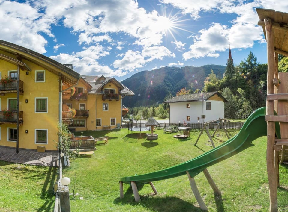 Property building, Children play ground, Garden view