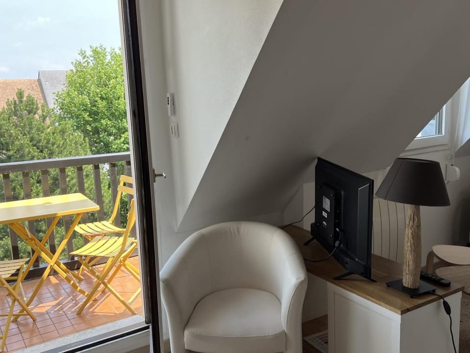 Accès direct plage, T3 mezzanine, 4 pers, balcon, parking, proche thalasso à Cabourg - FR-1-487-357 Apartment in Cabourg