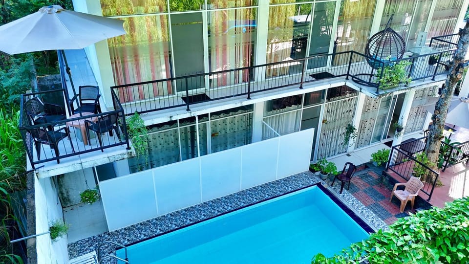 Property building, View (from property/room), Pool view, Swimming pool