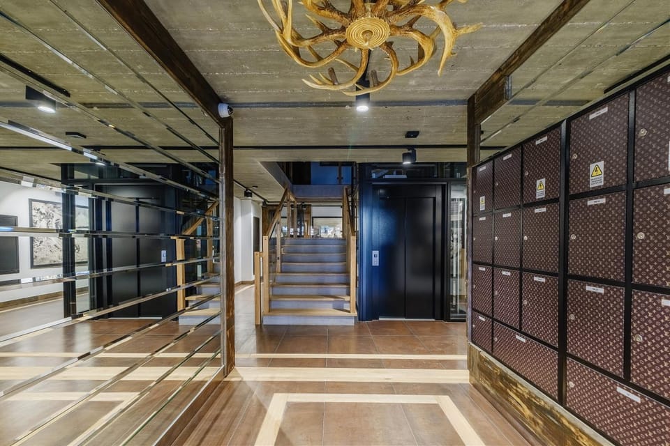Property building, elevator