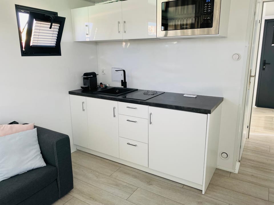 Living room, kitchen