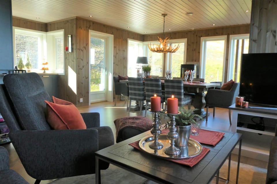 Bualie Golsfjellet Ski-in Ski-out High Standard Biking Fishing and Hiking Apartment in Viken, Norway