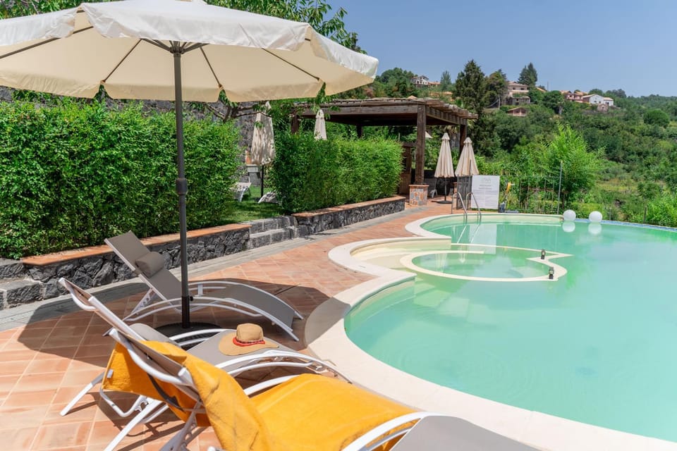 Natural landscape, Pool view, Swimming pool, sunbed