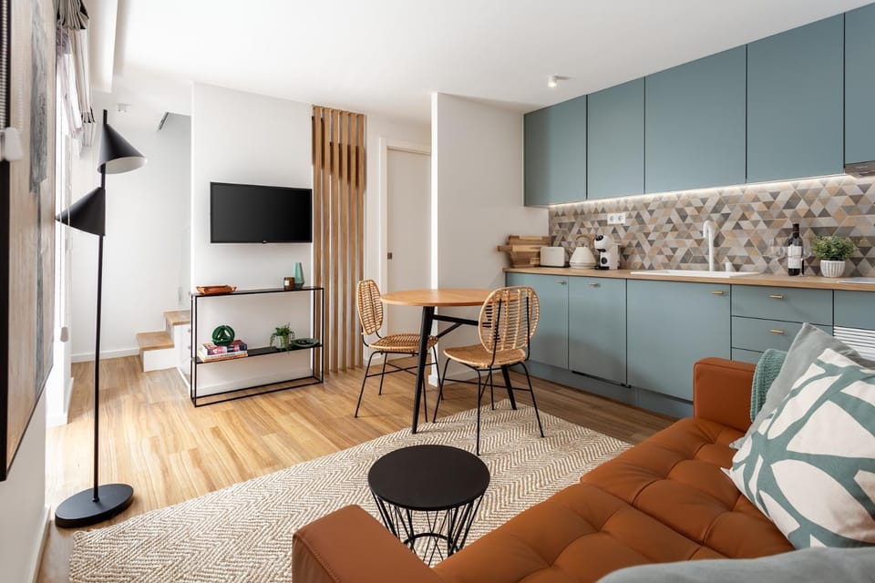 Kitchen or kitchenette, Living room