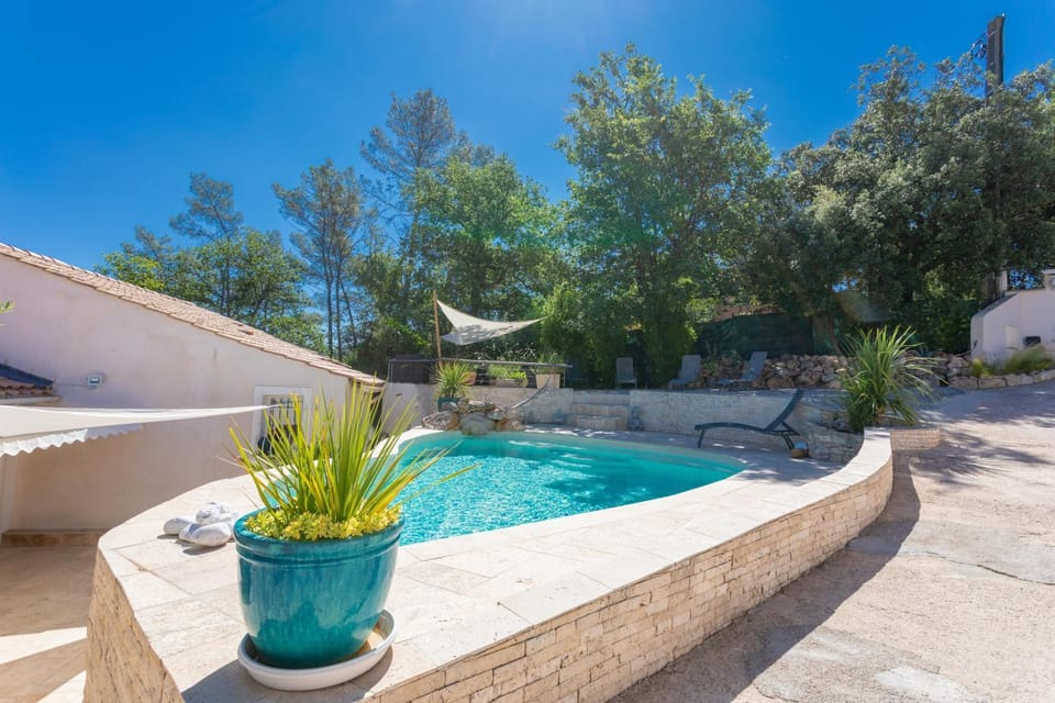 Property building, Living room, Swimming pool