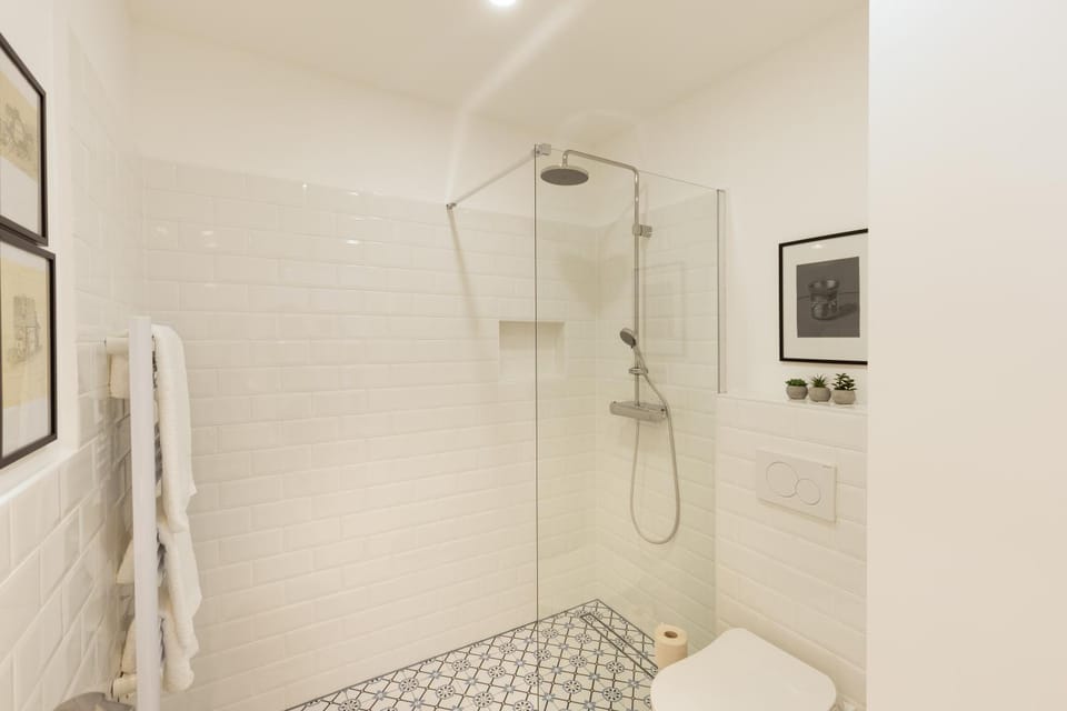 Shower, Toilet, towels