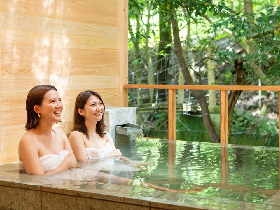 Natural landscape, Hot Spring Bath, River view, Open Air Bath