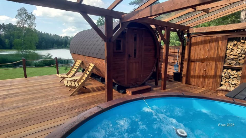 Day, Natural landscape, Hot Tub, Sauna, Balcony/Terrace, Lake view, sunbed