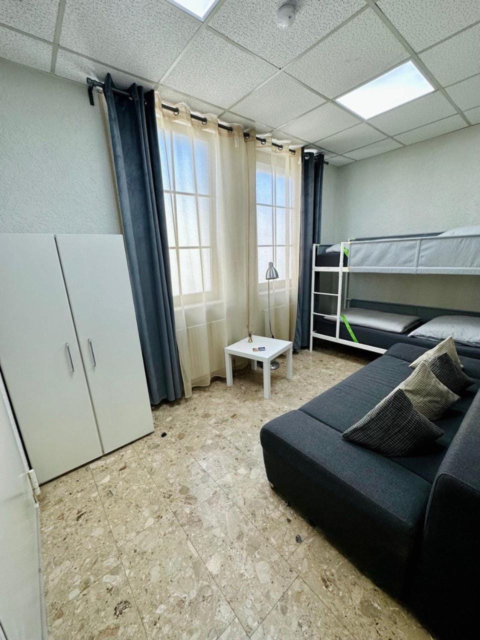 Bed, Seating area, Bedroom, bunk bed, wardrobe