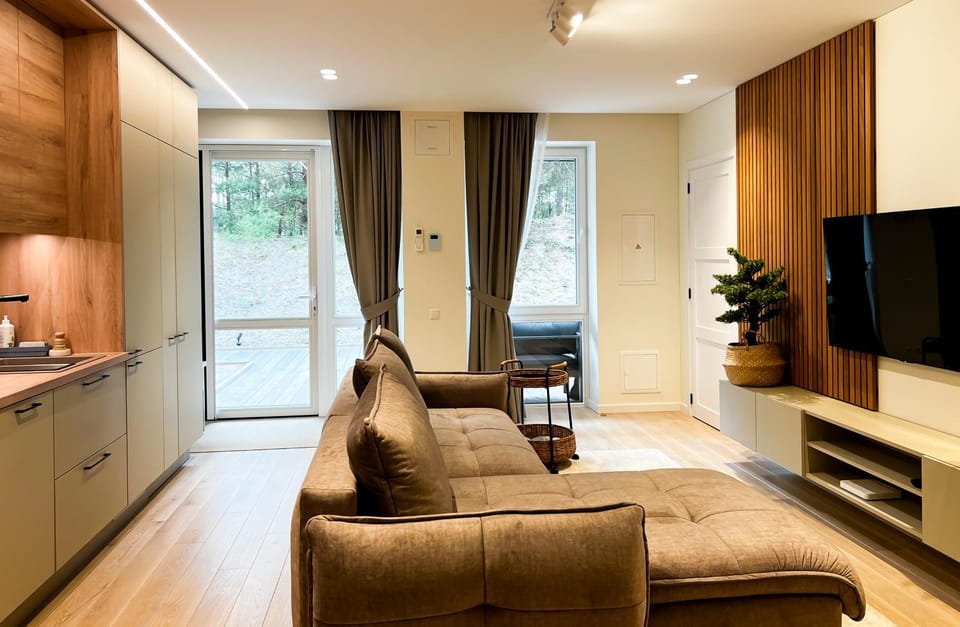 Communal lounge/ TV room, TV and multimedia, Kitchen or kitchenette, Living room, Seating area, Evening entertainment