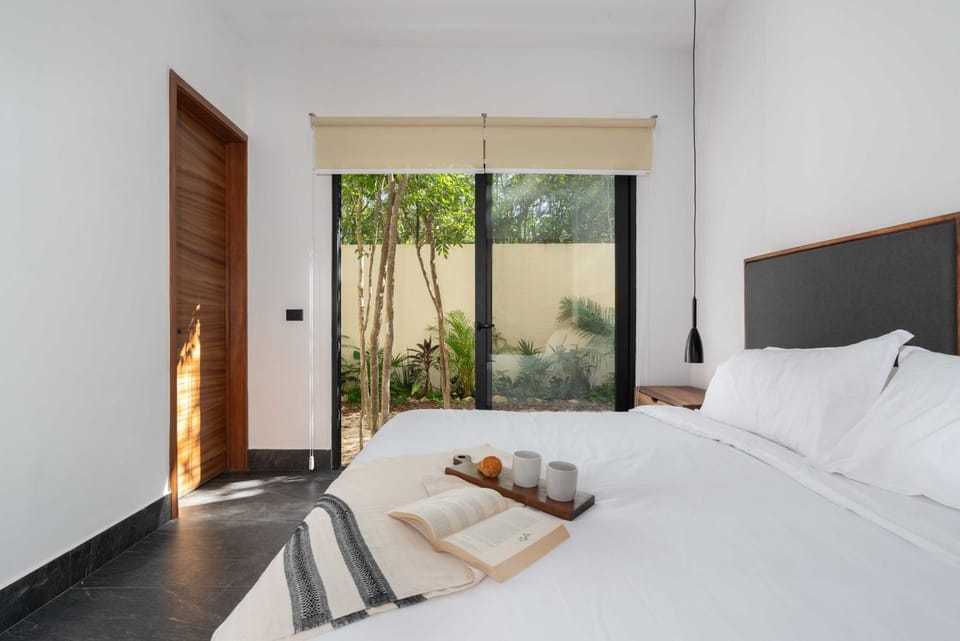 Patio, Bed, Bedroom, Garden view