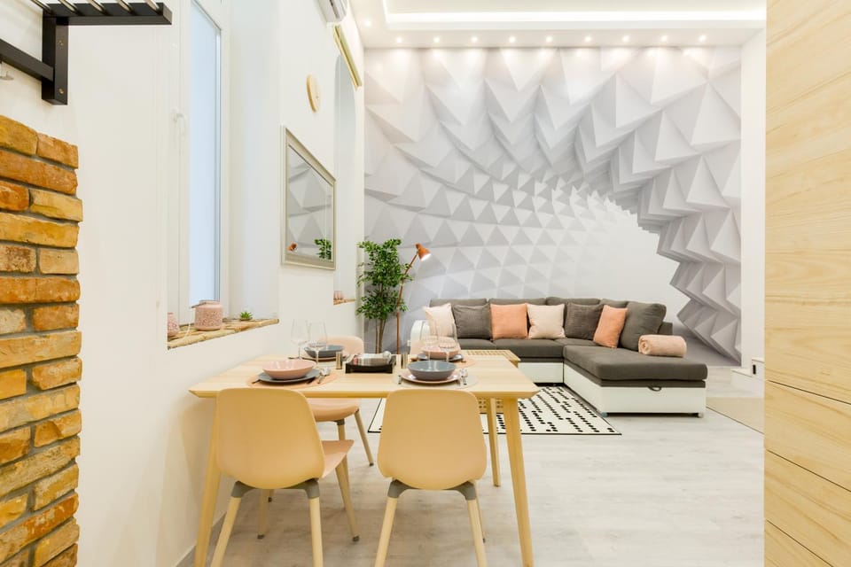 Living room, Seating area, Dining area