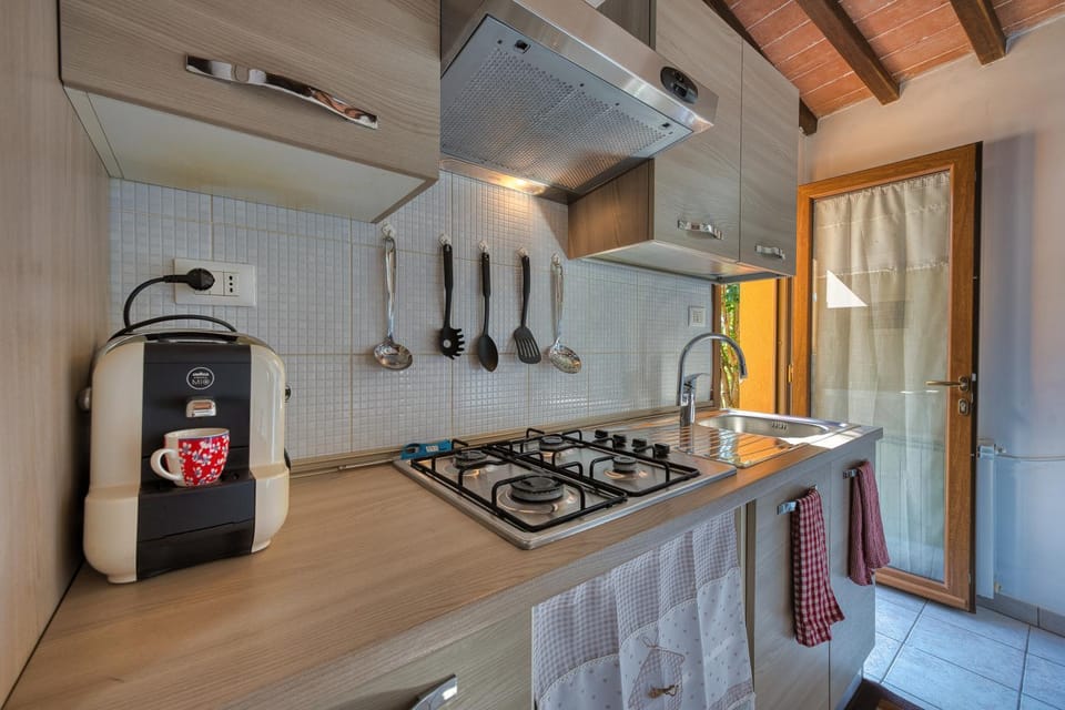 Coffee/tea facilities, Kitchen or kitchenette, stove, kitchen