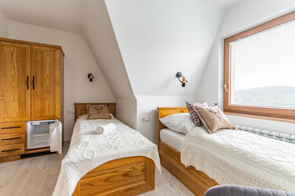 Bed, Photo of the whole room, Bedroom, towels, wardrobe