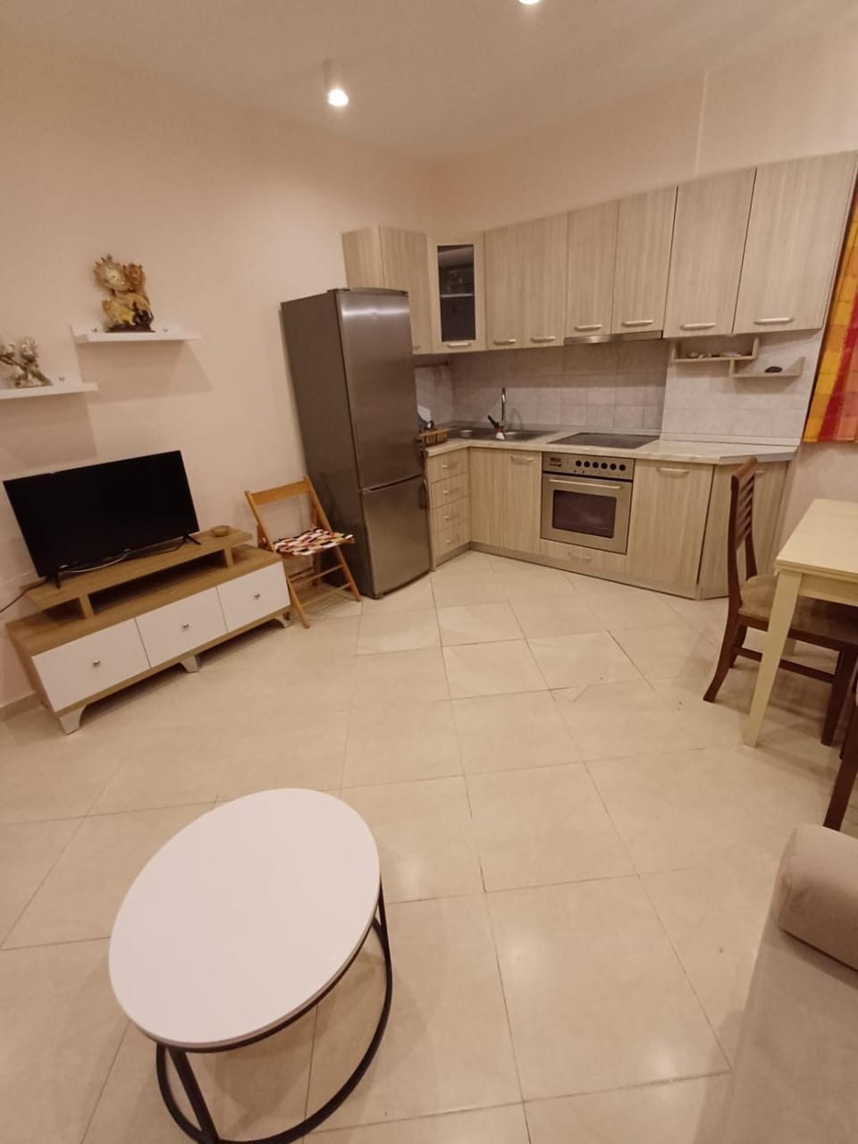 Living room, kitchen