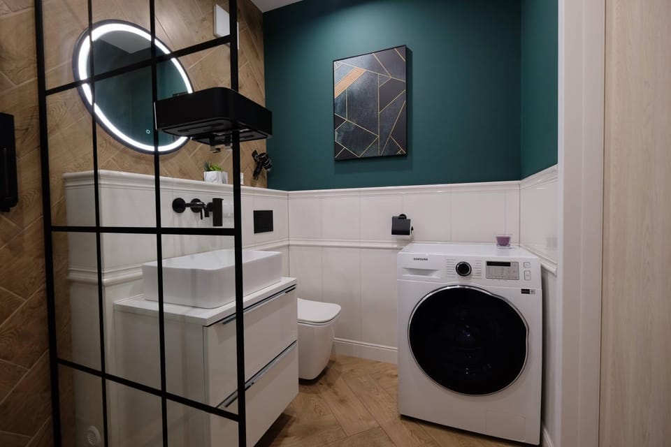 Shower, Toilet, washing machine