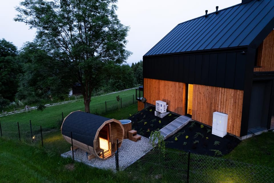 Property building, Sauna, Garden view
