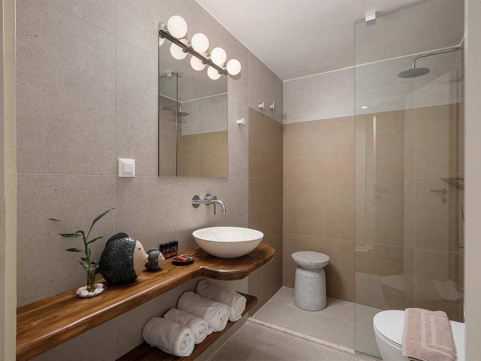 Shower, Toilet, Bathroom, towels