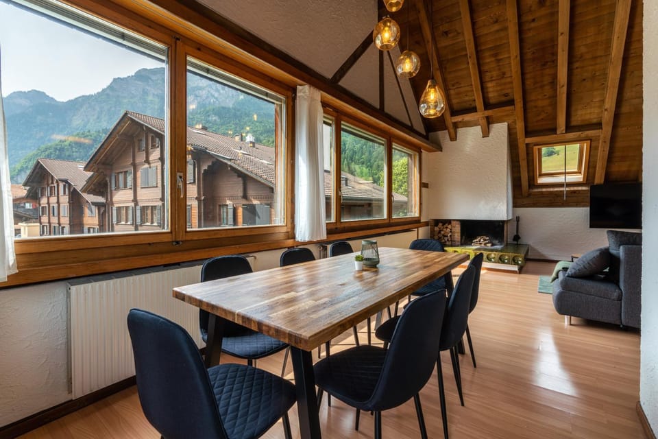 Natural landscape, Dining area, Mountain view