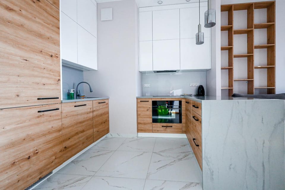 Kitchen or kitchenette, dishwasher, minibar, stove