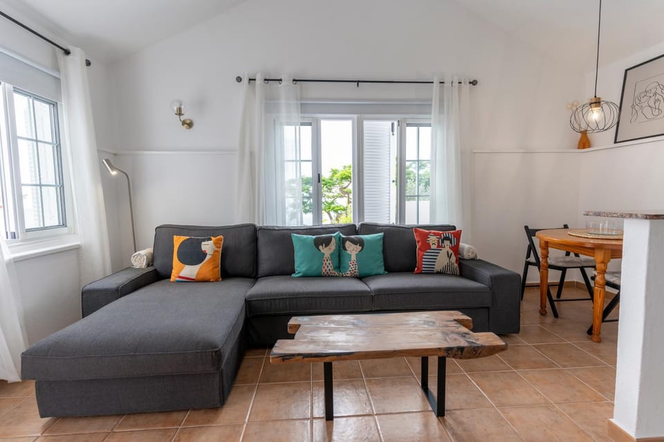 Living room, Dining area, Garden view, Sea view