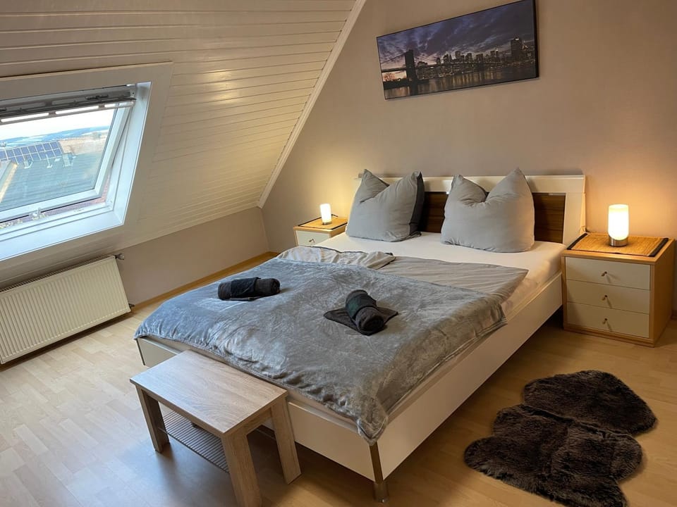 Property building, Living room, Bedroom