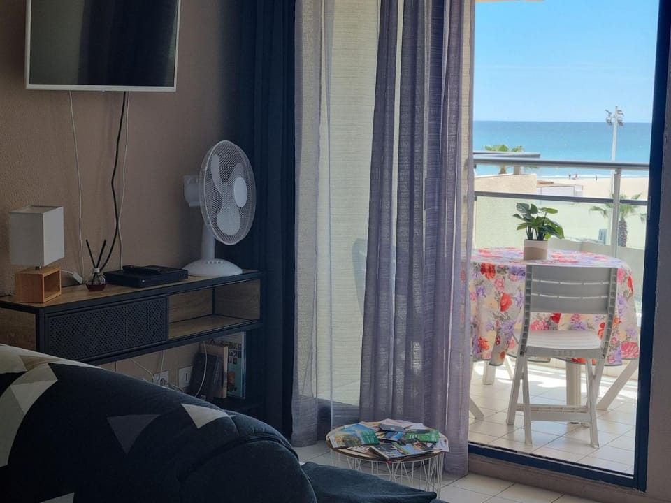 Studio cosy CLIMATISE vue mer Canet Plage 3étoiles Apartment in Canet-en-Roussillon