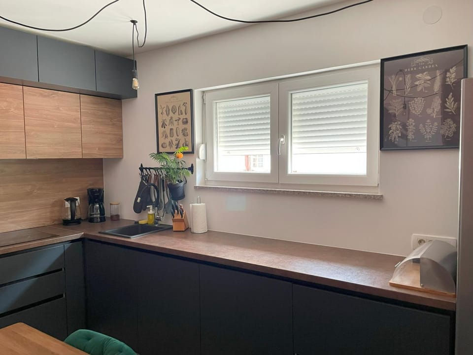 Coffee/tea facilities, Kitchen or kitchenette, dishwasher, stove