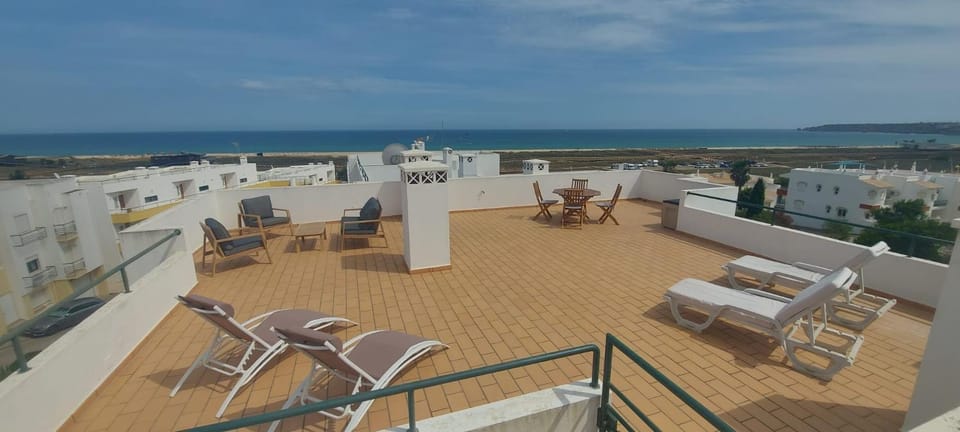 Patio, Day, View (from property/room), Balcony/Terrace, Seating area, Sea view, sunbed