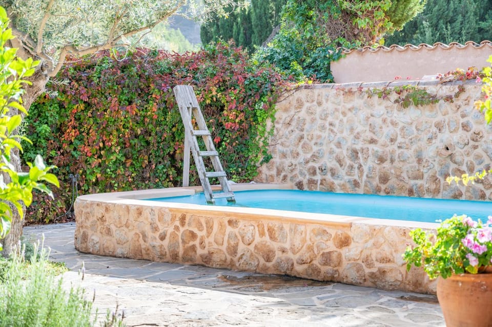 Property building, Living room, Swimming pool