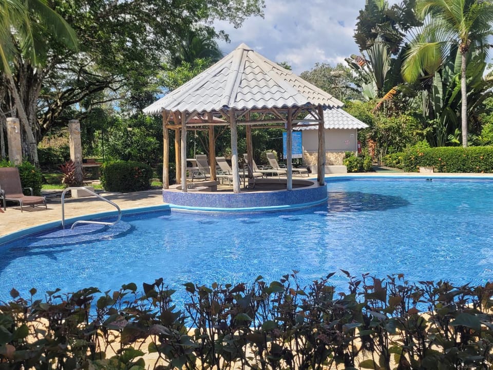 Patio, Spring, Day, Natural landscape, Garden, Garden view, Pool view, Swimming pool, sunbed
