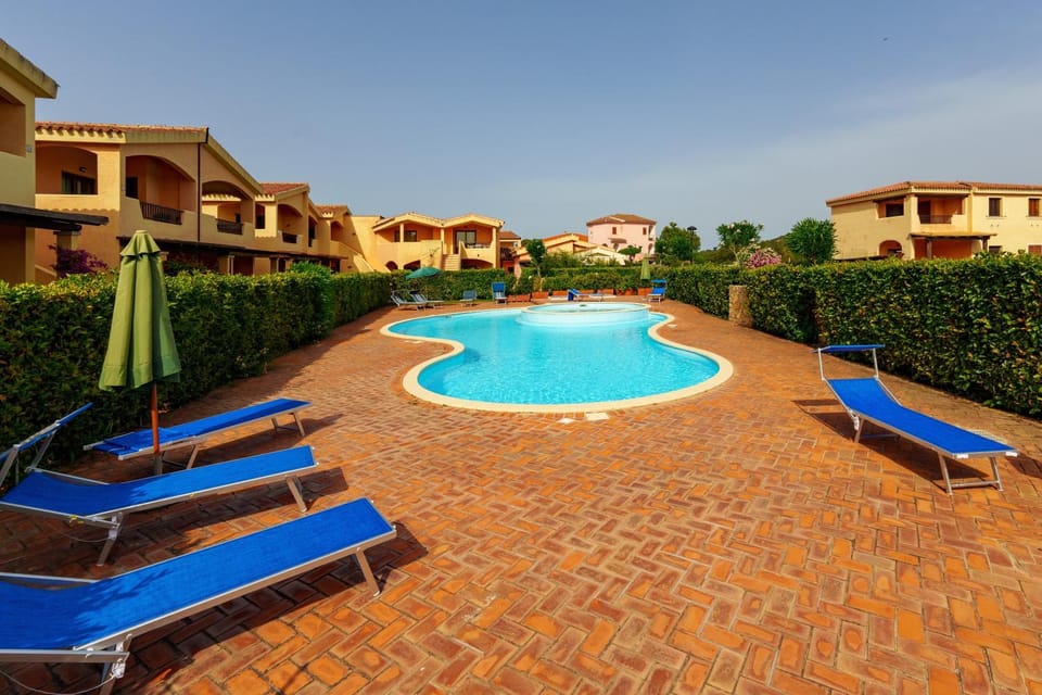 Property building, Living room, Swimming pool