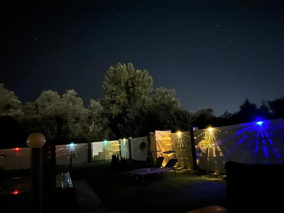 Night, Garden, Garden view