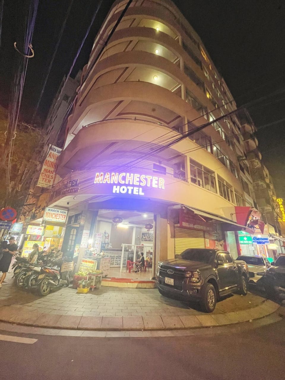 Property building, Night, Neighbourhood, Parking