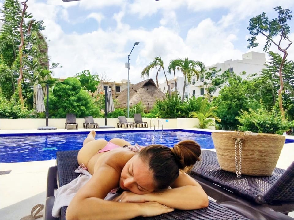 Natural landscape, Garden view, Swimming pool